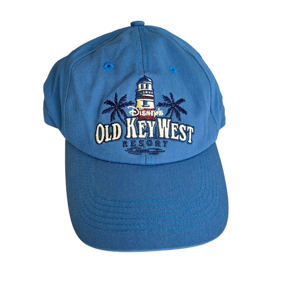 NWT Disney Parks Old Key West Resort Hat DVC Vacation Club Embroidered Cap Blue - Picture 1 of 5
